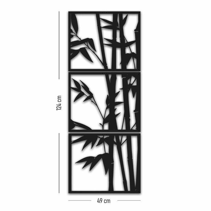 Wallity MT - 004 Accesorio decorativo de pared de metal Negro